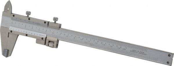 Value Collection - 0 to 6" Stainless Steel Vernier Caliper - 0.05mm Graduation, 1.5748" Jaw Depth, 0.0012" Accuracy, Includes Depth, Inside Diameter, Outside Diameter, Step - Caliber Tooling