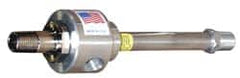 Vortec - 7" Long Hose, 900 BTU/Hr Air Capacity, 1 Outlet, Cold Air Coolant System - 1.88" Hose Inside Diam, 7" Tank/Unit Length, 1-5/8" Tank/Unit Width - Caliber Tooling