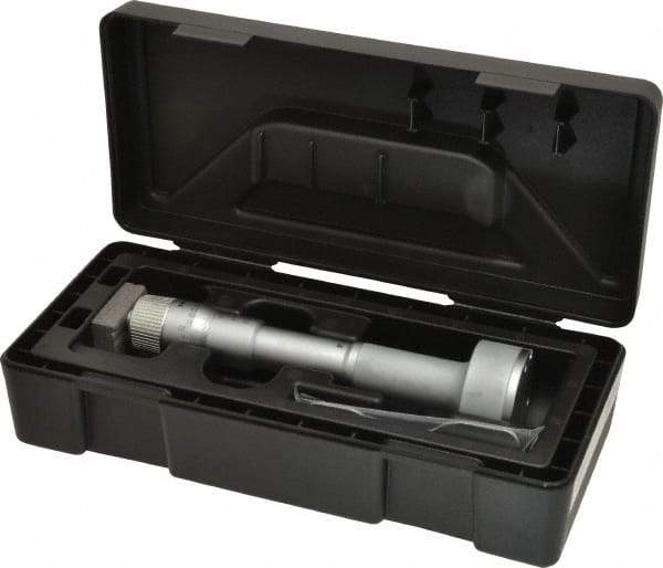 Mitutoyo - 1.6 to 2", Mechanical Inside Hole Micrometer - 0.0002" Graduation, 0.00015" Accuracy, Ratchet Stop Thimble - Caliber Tooling