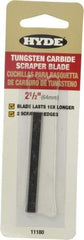 Hyde Tools - Solid Carbide 2-Edge Scraper Replacement Blade - 5-7/8" Blade Length x 2-1/2" Blade Width, For 10620 - Caliber Tooling