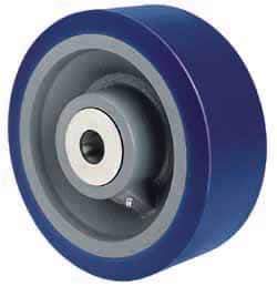 Hamilton - 10 Inch Diameter x 4 Inch Wide, Polyurethane Caster Wheel - 5,000 Lb. Capacity, 4-1/4 Inch Hub Length, 1-1/4 Inch Axle Diameter, Precision Tapered Roller Bearing - Caliber Tooling