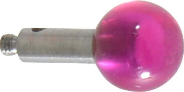 SPI - 8 mm Ball Diameter, M2 Thread, Ruby Point Ball Tip CMM Stylus - 12 mm Overall Length - Caliber Tooling