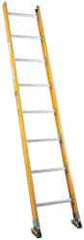 Made in USA - 20' High, Type IA Rating, Fiberglass Extension Ladder - Caliber Tooling