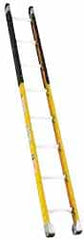 Made in USA - 8' High, Type IA Rating, Fiberglass Extension Ladder - Caliber Tooling