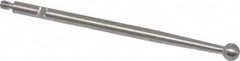 SPI - 1/8" Ball Diam, Steel, Ball Test Indicator Contact Point - 1-3/4" Contact Point Length, Use with Peacock Test Indicators - Caliber Tooling