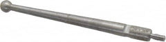 SPI - 0.12" Ball Diam, Steel, Ball Test Indicator Contact Point - 1-1/2" Contact Point Length, Use with Mitutoyo Test Indicators - Caliber Tooling