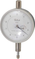 Teclock - 0.05" Range, 0-10 Dial Reading, 0.0001" Graduation Dial Drop Indicator - 2-13/64" Dial, 0.01" Range per Revolution, 0.0002" Accuracy, Revolution Counter - Caliber Tooling