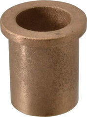 Boston Gear - 7/8" Inside x 1-1/8" Outside Diam, Oil Impregnated Bronze Sleeve Bearing - 1-3/8" Flange Outside Diam, 5/32" Flange Thickness, 1-1/2" OAL - Caliber Tooling