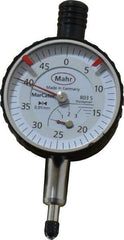 Mahr - 3mm Range, 0-45 Dial Reading, 0.01mm Graduation Dial Drop Indicator - 34mm Dial, 0.01mm Range per Revolution - Caliber Tooling