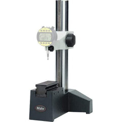 Mahr - Steel (Balls & Cable), Comparator Gage Stand - 9-1/2" High, 5-1/2" Base Length x 6" Base Width x 4" Base Height, Includes Holder - Caliber Tooling