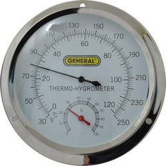 General - 30 to 250°F, Thermo-Hygrometer - Caliber Tooling