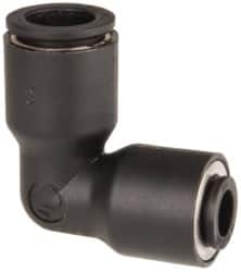 Legris - 3/8 x 1/4" Outside Diam, Nylon Push-to-Connect Tube Union Elbow - 290 Max psi - Caliber Tooling