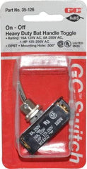 GC/Waldom - DPST Heavy Duty On-Off Toggle Switch - Screw Terminal, Bat Handle Actuator, 1 hp at 125/250 VAC hp, 125 VAC at 16 A & 250 VAC at 8 A - Caliber Tooling