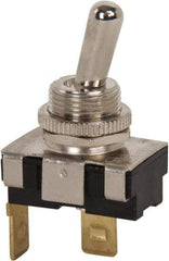 GC/Waldom - SPST Heavy Duty On-Off Toggle Switch - Quick Connect Terminal , Bat Handle Actuator, 3/4 hp at 125/250 VAC hp, 125 VAC at 20 A & 250 VAC at 10 A - Caliber Tooling