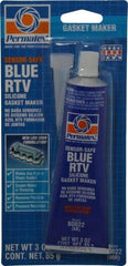 Permatex - 3 oz Tube Blue Butyl Rubber Gasket Sealant - -65 to 400°F Operating Temp, 24 hr Full Cure Time - Caliber Tooling