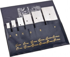 Value Collection - 3/8 to 2-1/4 Inch Adjustable Parallel Set - 5-1/16 Inch Long, 9/32 Inch Thick, 6 Pieces - Caliber Tooling