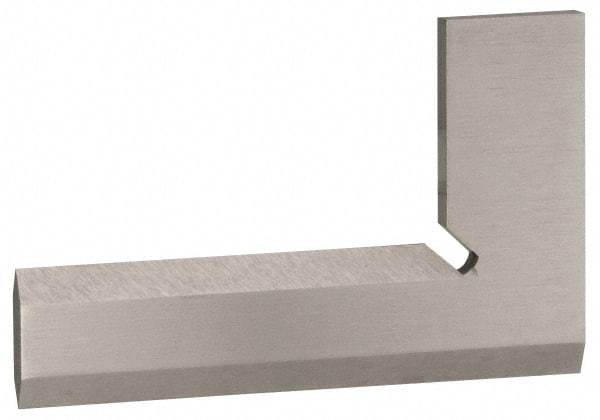 Value Collection - 7-7/8" Blade Length, 5" Base Length Steel Square - 0.0016" Accuracy, Beveled Edge - Caliber Tooling