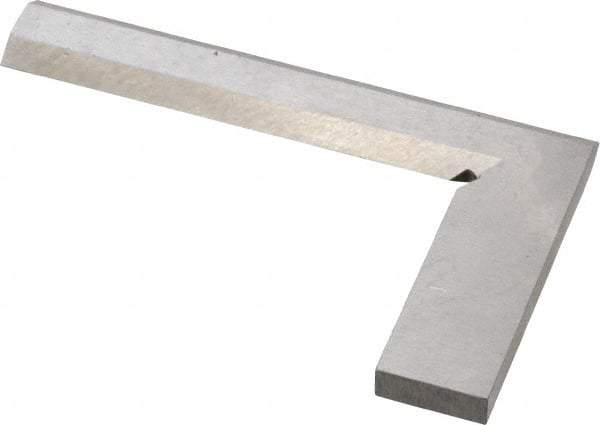 Value Collection - 3-1/8" Blade Length, 2" Base Length Steel Square - 0.0011" Accuracy, Beveled Edge - Caliber Tooling