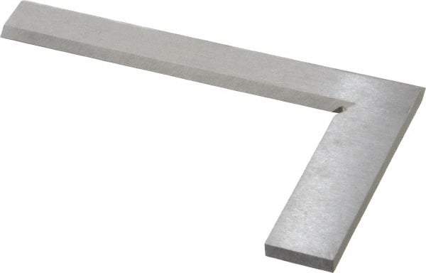 Value Collection - 5" Blade Length, 3" Base Length Steel Square - 0.0013" Accuracy, Beveled Edge - Caliber Tooling