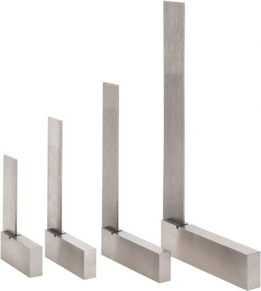 Value Collection - 4 Piece, 2, 2-3/8, 3, 4 Inch Base Length, 2, 3, 4, 6 Inch Blade Length, Square Set - Steel, Includes 4 Pc. Set of 2-6 Inches - Caliber Tooling