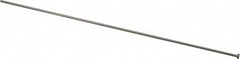 Gibraltar - 2.2mm Pin Diam, 4mm Head Diam x 2mm Head Height, 250mm OAL, Straight Ejector Pin - Steel, 248mm Pin Length - Caliber Tooling