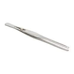 Value Collection - 6-1/2" OAL Stainless Steel Assembly Tweezers - Slide Lock, Blunt Points - Caliber Tooling