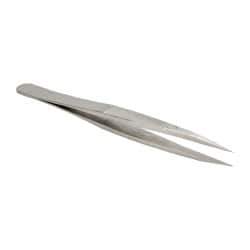 Erem - 4-3/8" OAL AC-SA Precision Tweezers - Fine Straight Point - Caliber Tooling