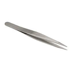 Erem - 4-3/4" OAL OO-SA Precision Tweezers - Fine Straight Point - Caliber Tooling