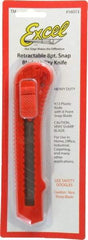 Excel - Snap Utility Knife - Red Plastic Handle, 1 Blade Included - Caliber Tooling