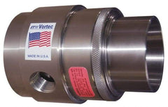 Vortec - 1.57" Inner Diam Stainless Steel Vaccuum Generator - 2-1/2" Intake Diam & 1.97" Discharge Diam - Caliber Tooling