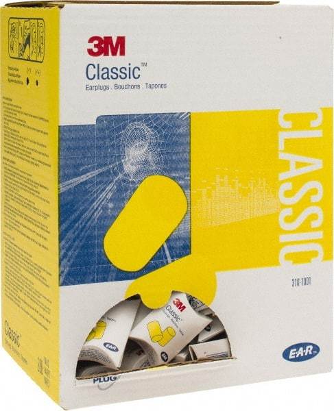 3M - Disposable, Uncorded, 29 dB Earplugs - Yellow, 200 Pairs - Caliber Tooling