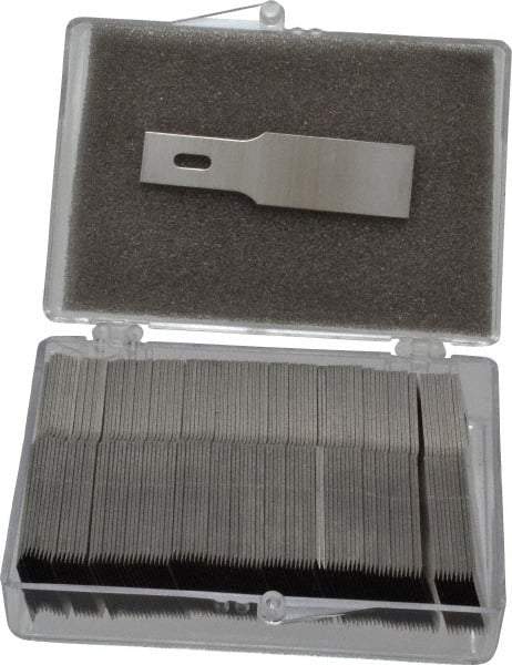 Excel - 100 Piece Steel Hobby Blade - 1-13/16" OAL - Caliber Tooling