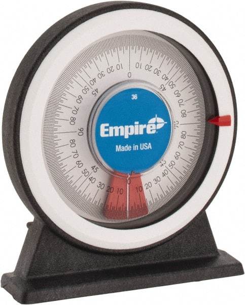 Empire Level - 360° Measuring Range, Magnetic Base Dial Protractor - Caliber Tooling