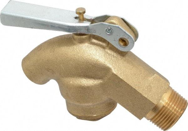 Value Collection - 3/4" NPT Brass Rigid Drum Faucet - Internal Arrester, Self Closing - Caliber Tooling