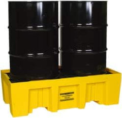 Eagle - 66 Gal Sump, 4,000 Lb Capacity, 2 Drum, Polyethylene Spill Deck or Pallet - 26-1/4" Long x 26-1/4, 51" Wide x 13-3/4" High - Caliber Tooling