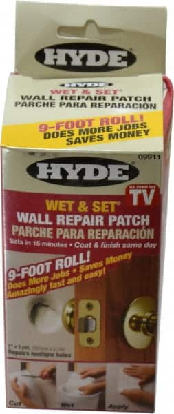 Hyde Tools - Drywall/Plaster Repair - White, 5" x 3 Yd ( 540 Sq In ) Coverage - Caliber Tooling