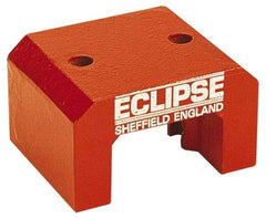 Eclipse - 2 Hole, 0.374" Hole Diam, 3-1/4" Overall Width, 3-1/8" Deep, 2-1/8" High, 101 Lb Average Pull Force, Alnico Power Magnets - 20.65mm Pole Width, 550°C Max Operating Temp, Grade 5 Alnico - Caliber Tooling