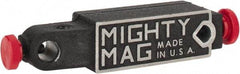 Made in USA - 4-1/2" Long x 1" Wide x 1-1/4" High Magnetic Indicator Base - 45 Lb Magnetic Pull - Caliber Tooling