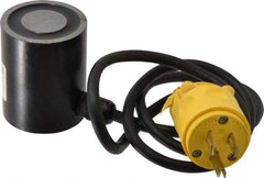 Mag-Mate - 2" Diam, 14 Watts, 190 Lb Max Magnetic Pull Electromagnet - 1/4-20 Thread, 120 AC Output Voltage - Caliber Tooling