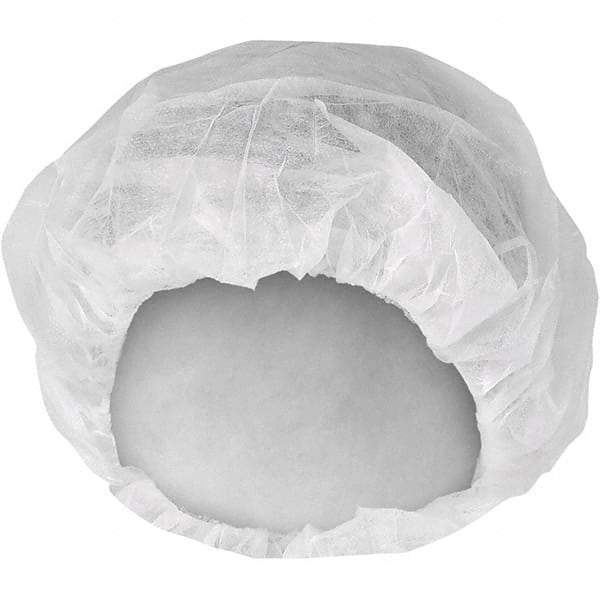 KleenGuard - Size M, 21 Inch Diameter Bouffant Cap - White, Polypropylene, Approved By ANSI/ISEA 101-1996, ISO Class 8 - Caliber Tooling