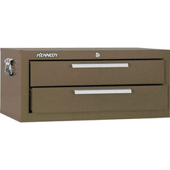 Kennedy - 2 Drawer Brown Drawer Chest Base - 26-5/8" Wide x 11-3/4" High x 12-1/2" Deep, Use with Models 263, 266, 360 Chests & 27", 29", 34" Roller Cabs - Caliber Tooling