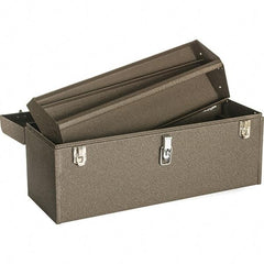 Kennedy - Tool Box - 24-1/8" Wide x 8-5/8" Deep x 9-3/4" High, Steel, Brown - Caliber Tooling