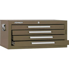 Kennedy - 4 Drawer Brown Drawer Chest Base - 26-3/4" Wide x 11-3/4" High x 12-1/2" Deep, Use with Models 263, 266, 360 Chests & 27", 29", 34" Roller Cabs - Caliber Tooling