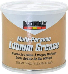 LubriMatic - 16 oz Can Lithium General Purpose Grease - Black, 275°F Max Temp, NLGIG 2, - Caliber Tooling