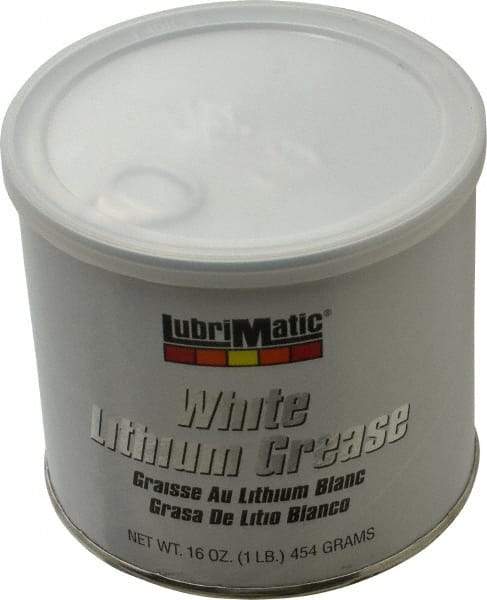LubriMatic - 16 oz Can Lithium General Purpose Grease - White, 290°F Max Temp, NLGIG 2, - Caliber Tooling