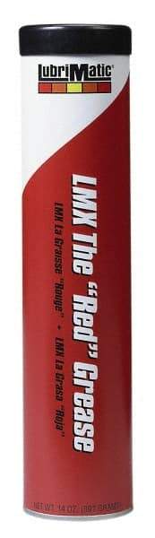 LubriMatic - 14 oz Cartridge Lithium General Purpose Grease - Red, 300°F Max Temp, NLGIG 2, - Caliber Tooling