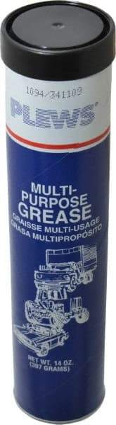 LubriMatic - 14 oz Cartridge Lithium General Purpose Grease - Black, 275°F Max Temp, NLGIG 1-1/2, - Caliber Tooling