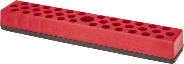 Value Collection - 37 Piece Capacity Magnetic Hex Bit Holder - 1/4" Drive, Red - Caliber Tooling