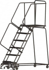 Ballymore - Rolling & Wall Mounted Ladders & Platforms Type: Rolling Warehouse Ladder Style: Rolling Safety Ladder - Caliber Tooling