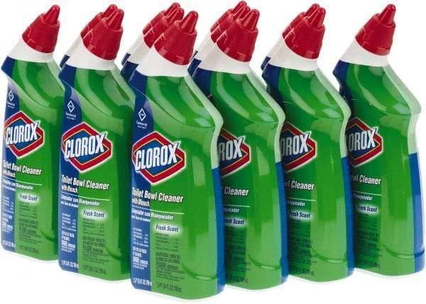 Clorox - 24 oz Bottle Gel Toilet Bowl Cleaner - Bleach Scent, Disinfectant, Nonacidic, Toilet Bowl - Caliber Tooling